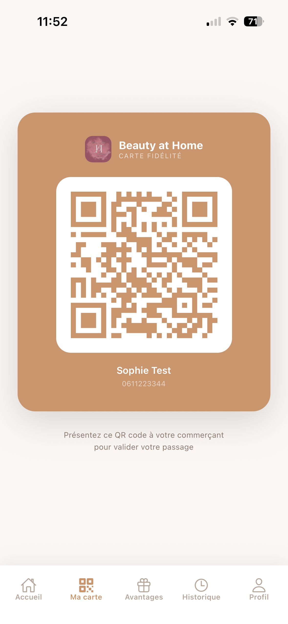 Fidéli'App - QR Code
